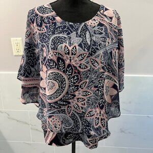 Pink and Blue Blouse